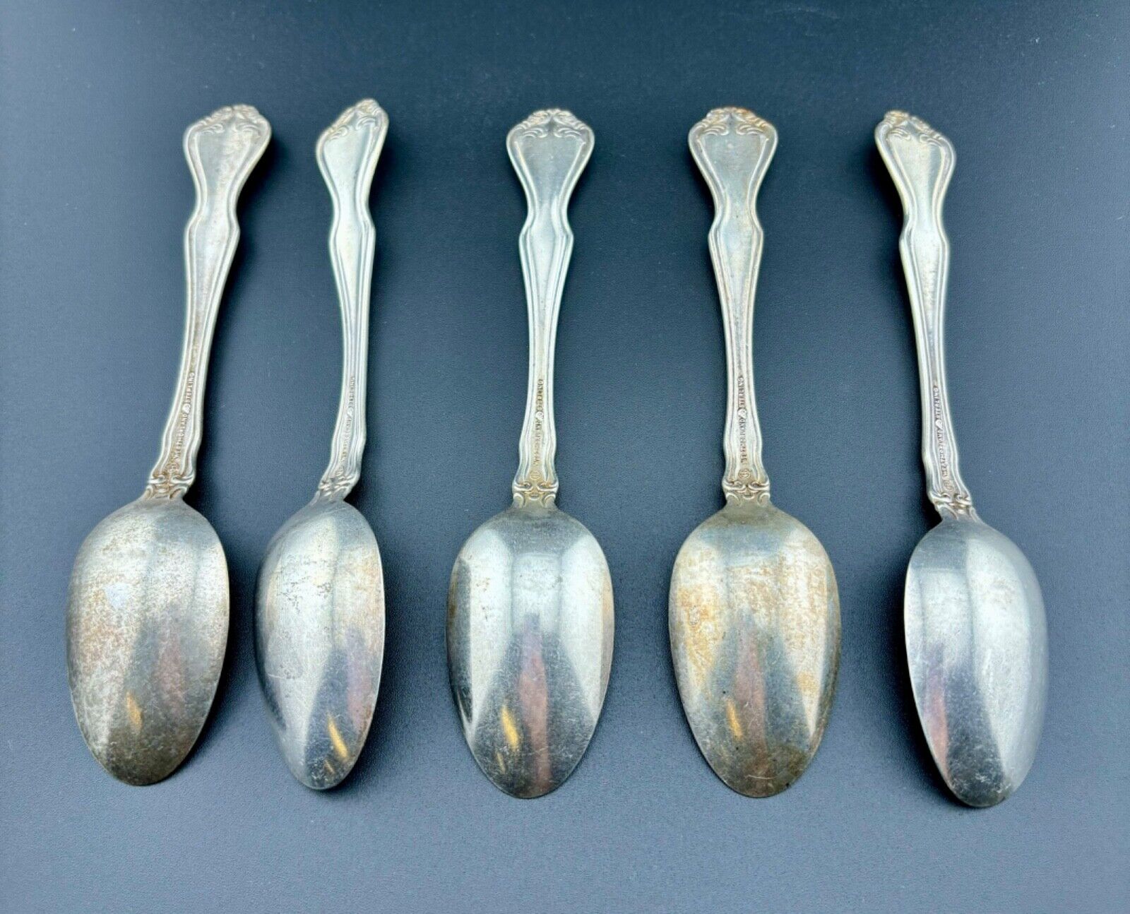 Six Antique Sterling Silver Westmorland Spoons 185 Grams