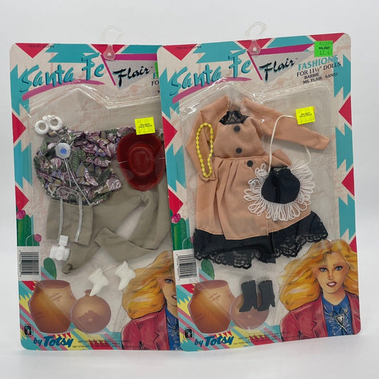 2X NIP Totsy Fashion Packs for Sandi - Santa Fe and Flair Outfits - Fits Barbie