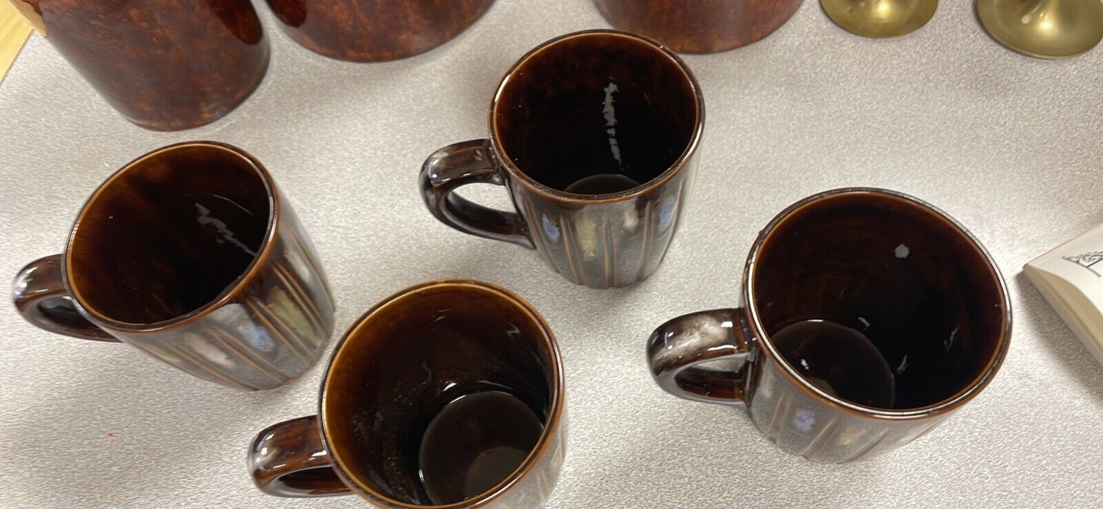 MCM Vintage Ceramic Coffee Mugs Set of Four