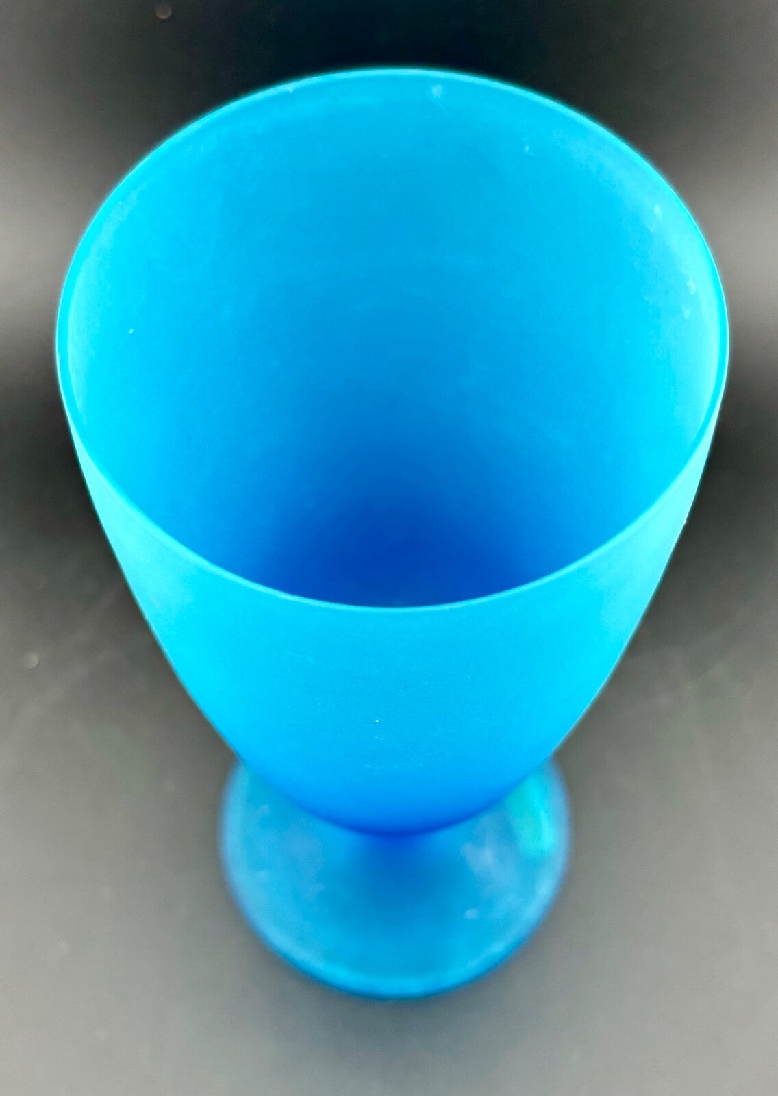 Vintage Sunset 64 Blue Italian Murano Goblet