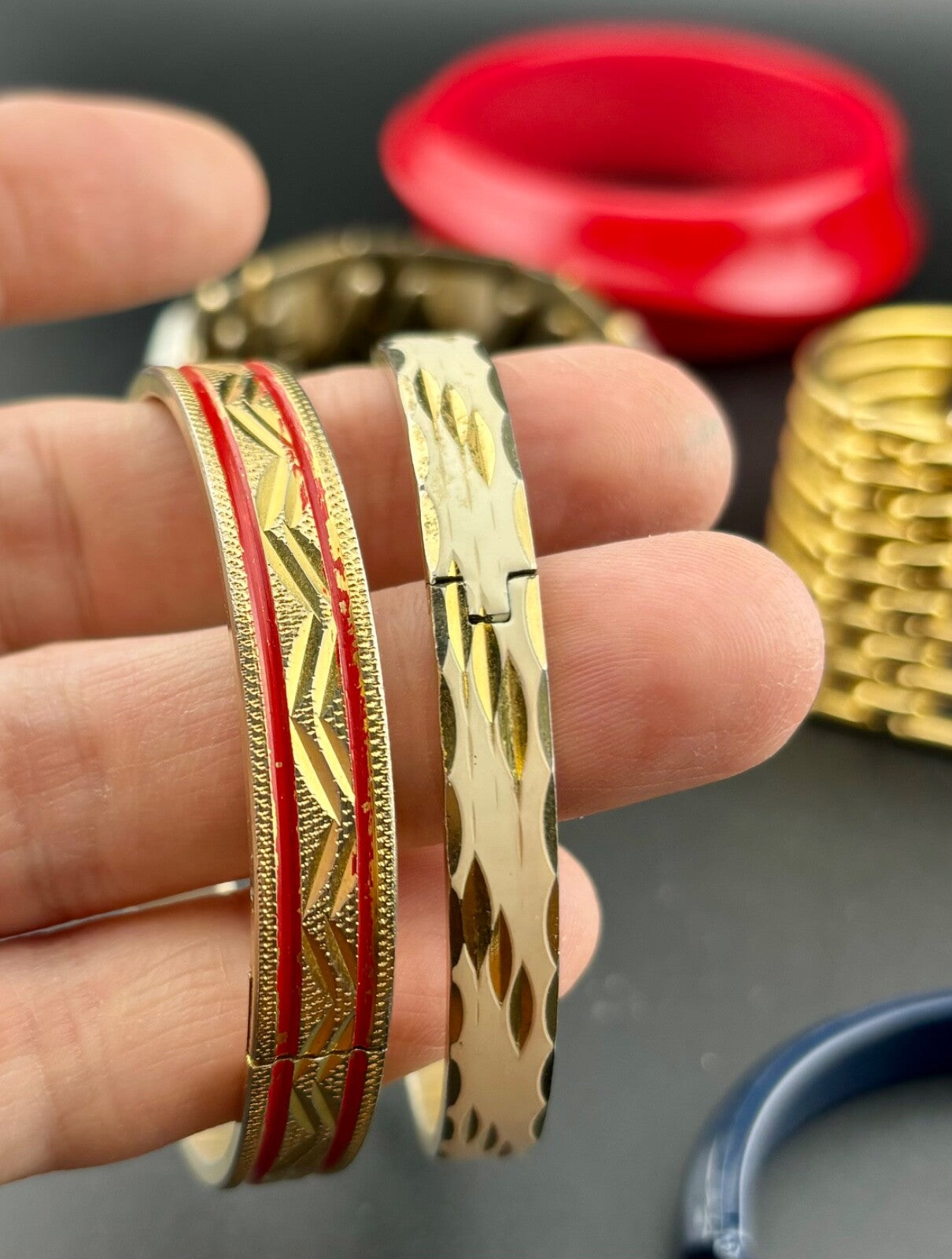 Lot of 8 Bracelets From the Late 1980's/Early 1990's Bangle NK