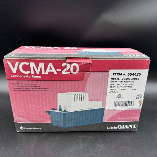 Franklin Electric Little Giant 115-Volt Condensate Removal Pump VCMA-20