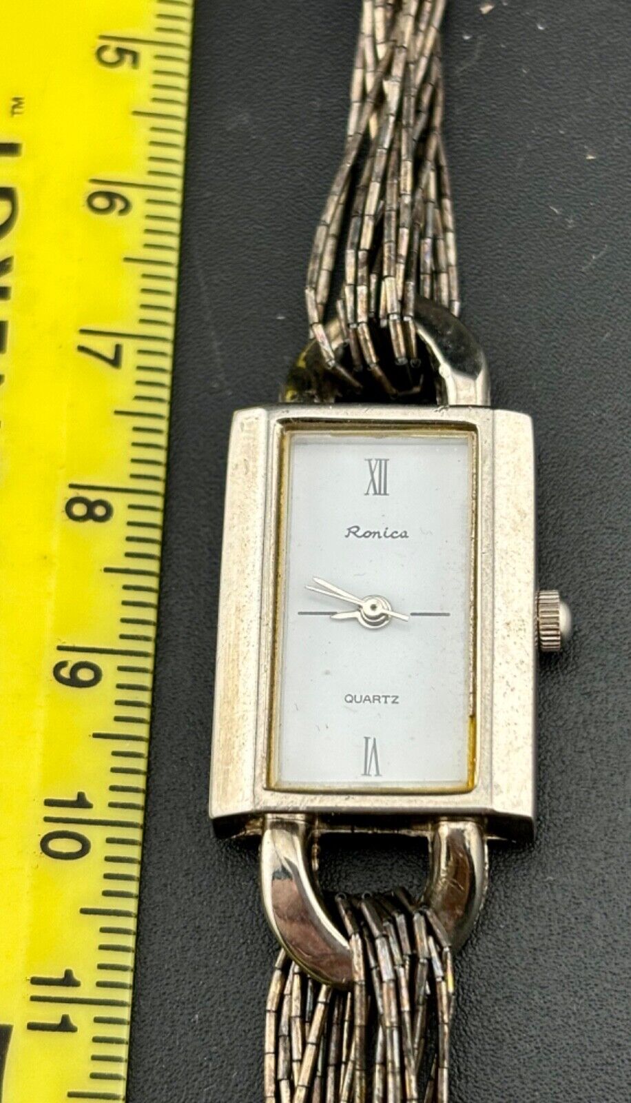 Vintage Sterling Liquid Silver Southwestern Watch NK