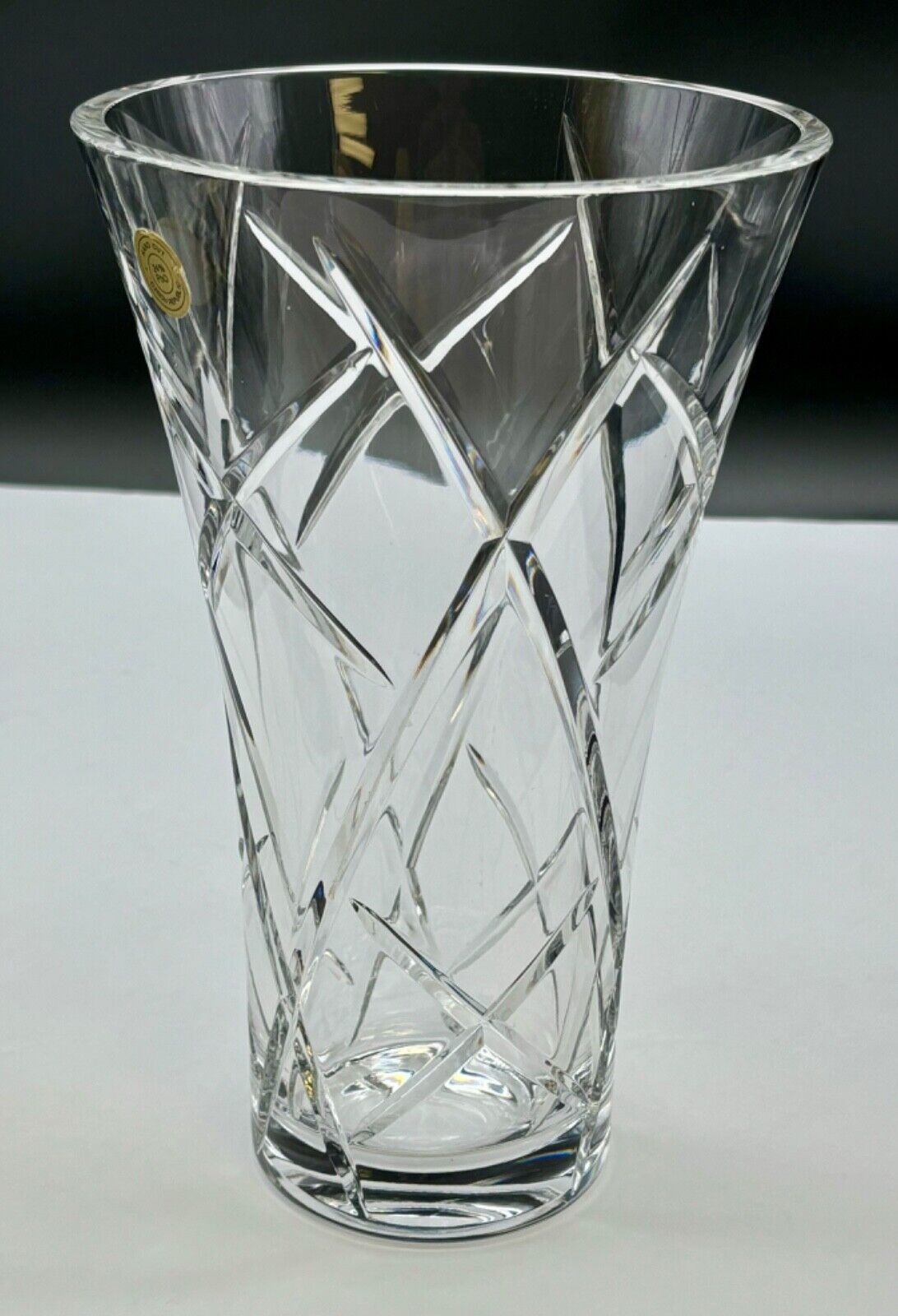 Towle Lead Crystal Vase 10" Tall