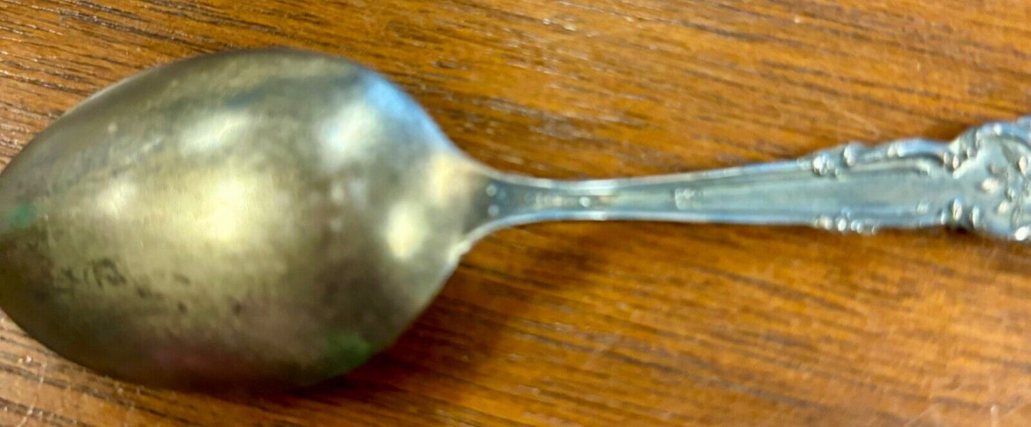 Antique Sterling Silver Olin, IA High School Souvenir Spoon