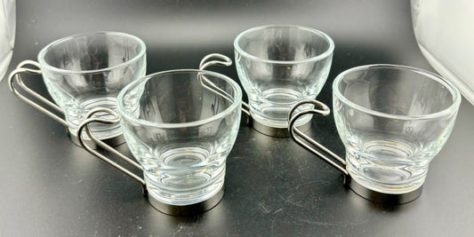Bormioli Rocco Oslo Glass Espresso Demitasse Cups 3 1/2 Oz Made in Italy (4)