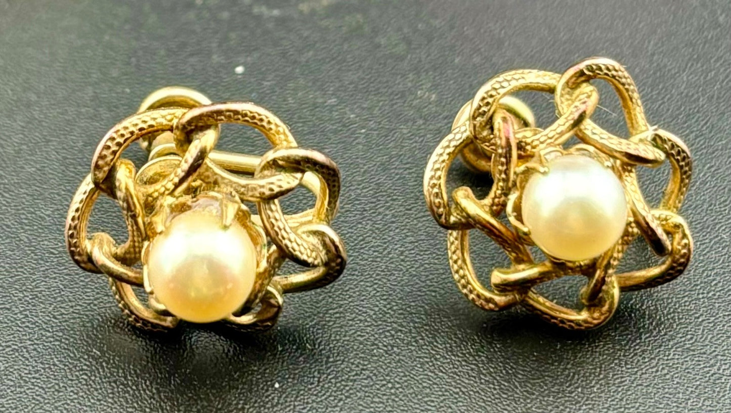 Vintage Screw-Back Earrings 6 Pairs Lisner and Gold-Filled