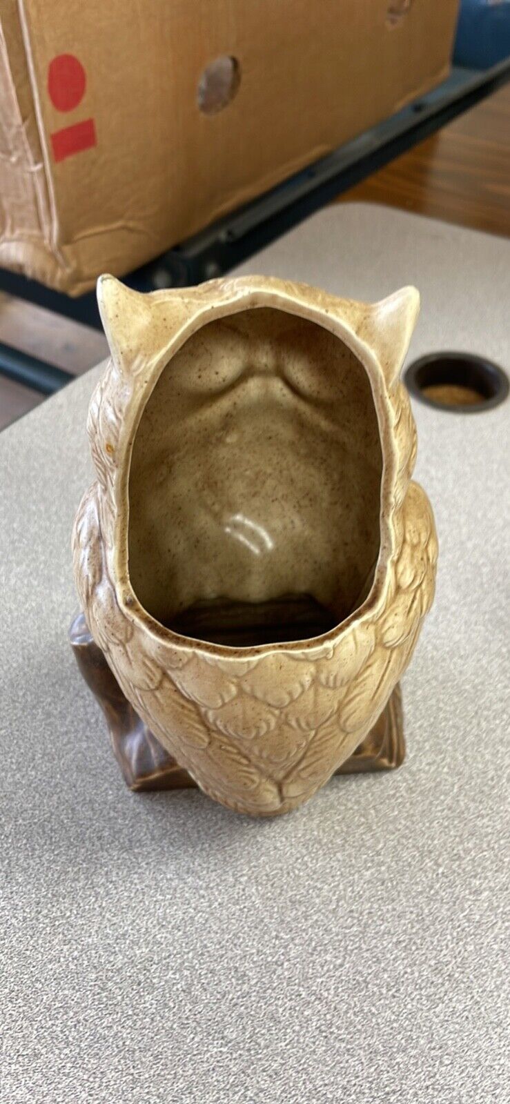 Vintage Ceramic Owl Planter