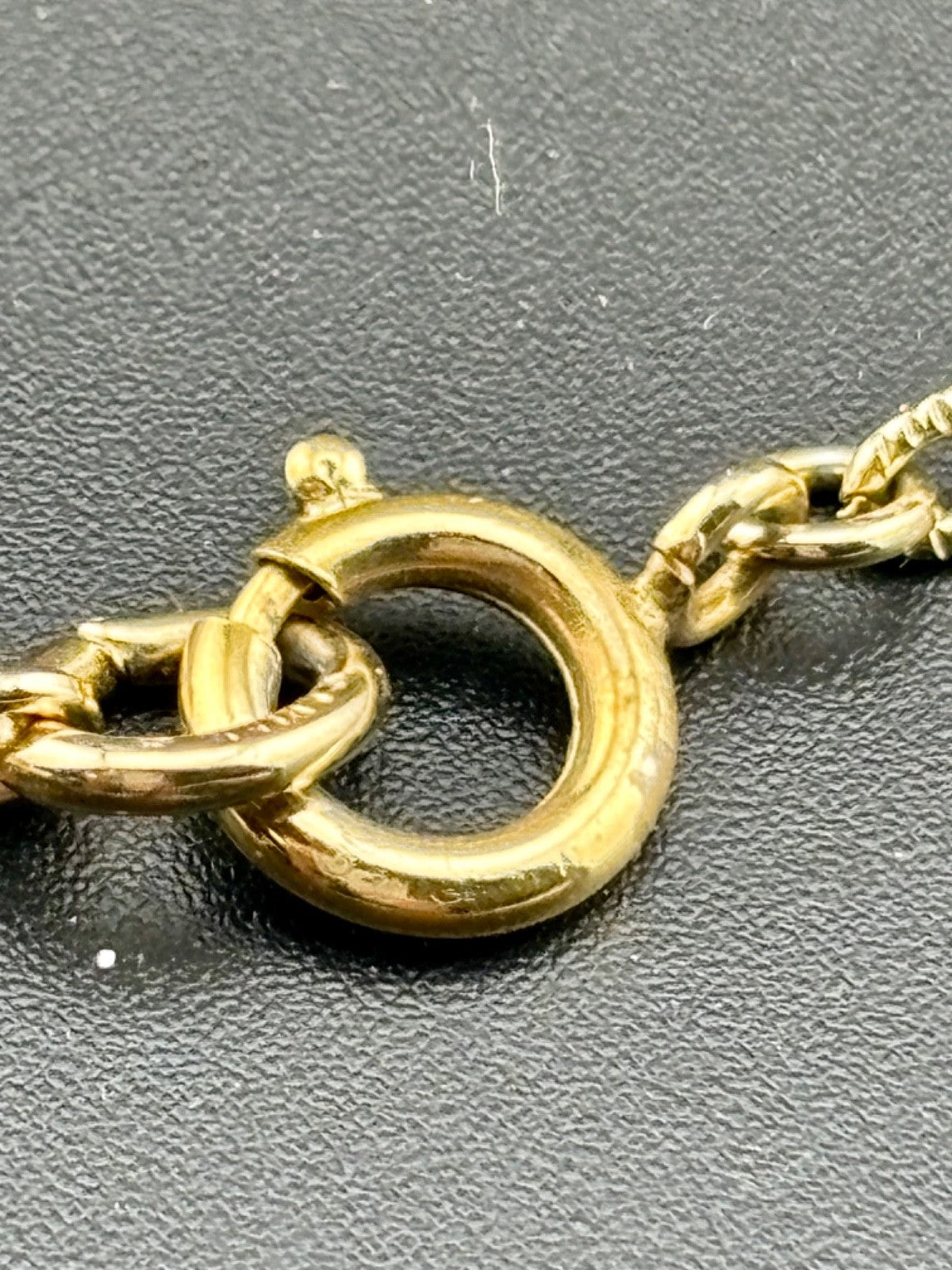 Vintage NAPIER Gold Tone Faux Bamboo Chain Necklace 60” Long