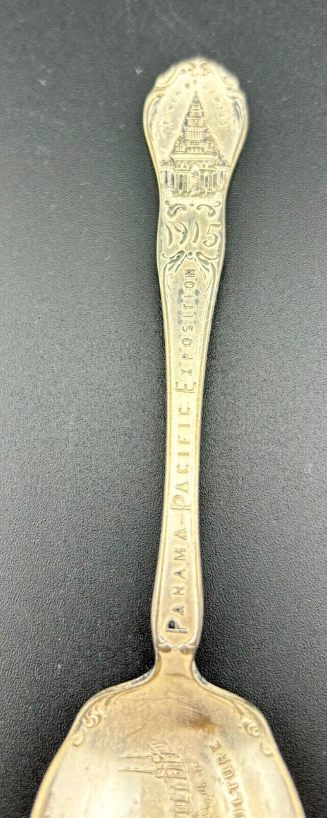 Vintage 1915 Panama Pacific Exposition Tower Of Jewels Spoon by Niagra Falls Co.