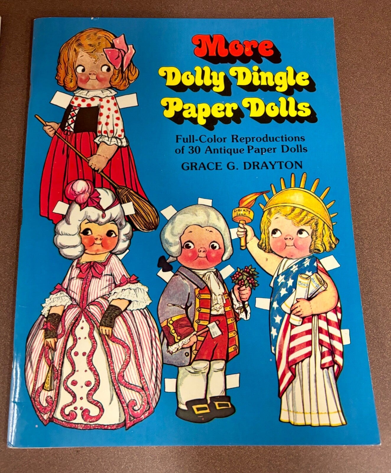 Shirley Temple, Dolly Dingle, and Paper Doll Wedding Unused Paper Doll Books(6)
