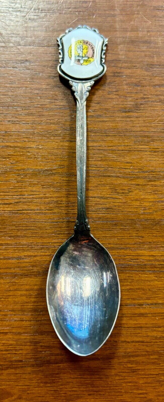 1858 MINNESOTA 1958 CENTENNIAL Souvenir Silverplate SPOON Nieuwpoort HOLLAND