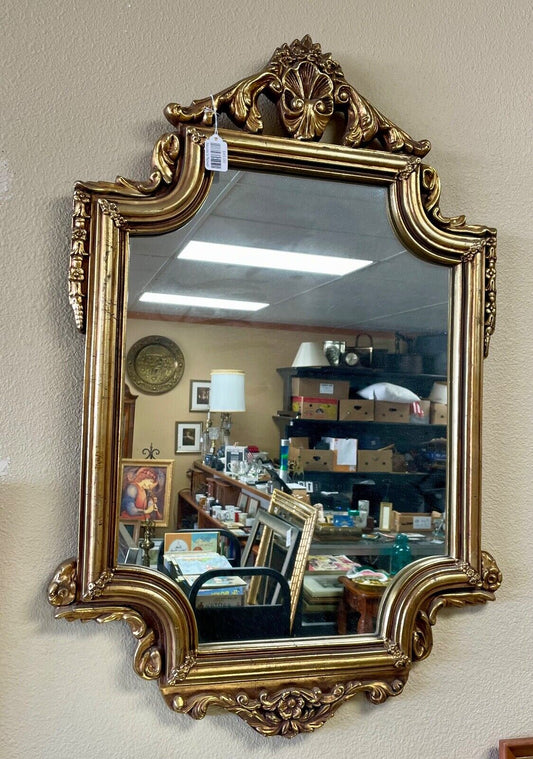 Ornate Gold Leafed Wall Mirror