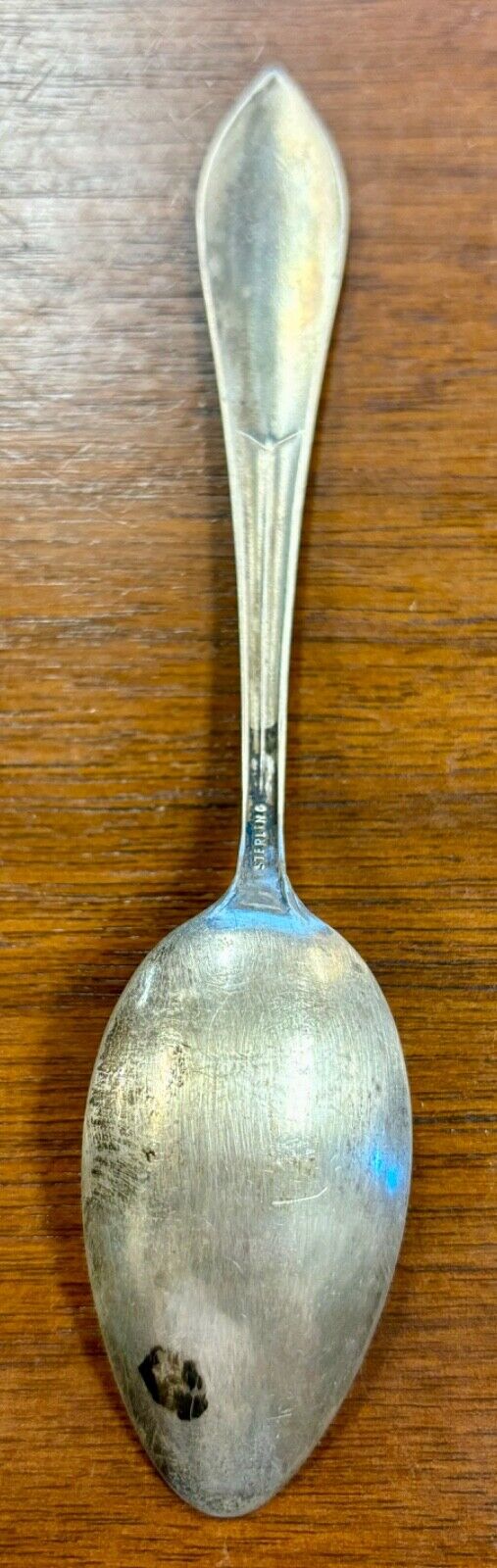 Antique Sterling Silver State Souvenir Spoon: Wyoming "Equal Rights" State Seal