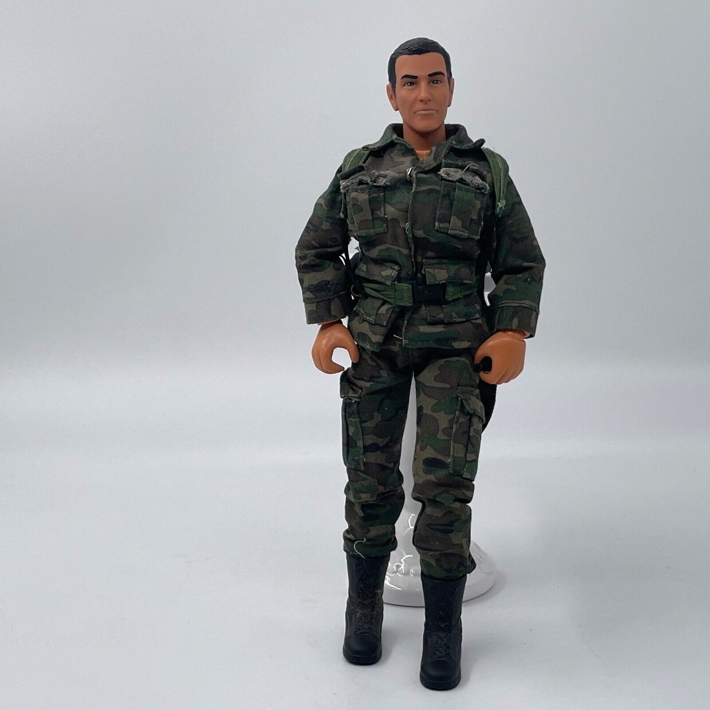 Actions Doll - Camouflage uniforms and black boots - 12in Rare find - Two Dolls