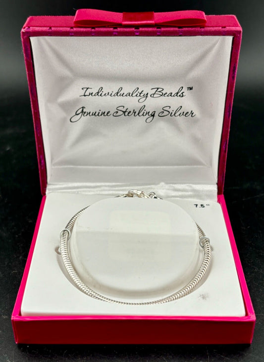 Sterling Silver Bracelet 7.5" Italy