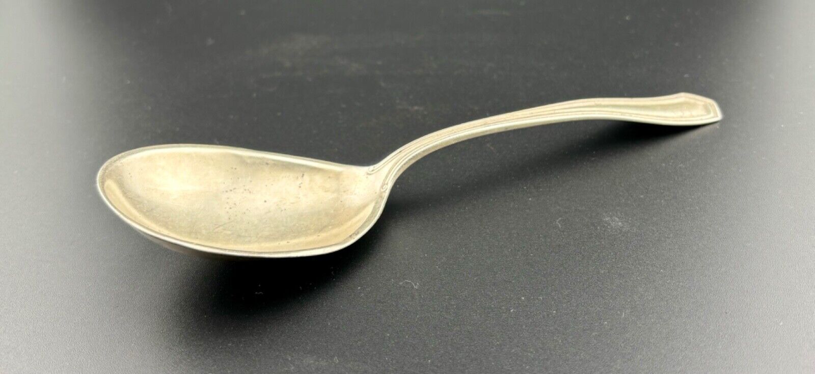 Vintage Engraved "EB" Sterling Silver Serving Spoon 49 Grams