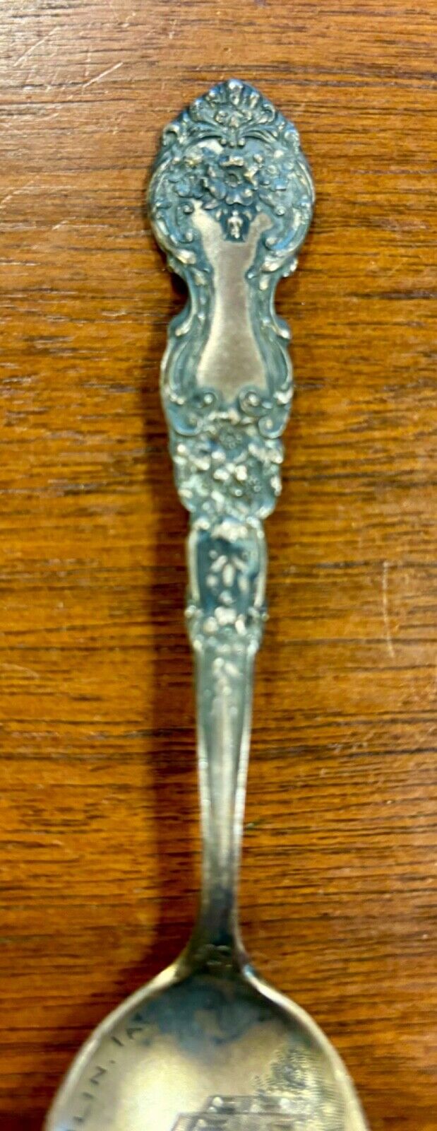 Antique Sterling Silver Olin, IA High School Souvenir Spoon