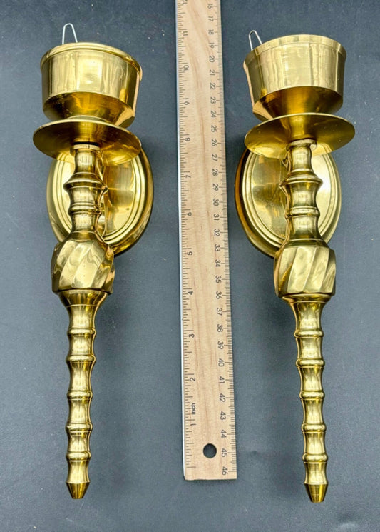 Vintage Solid Brass Candle Sconces India