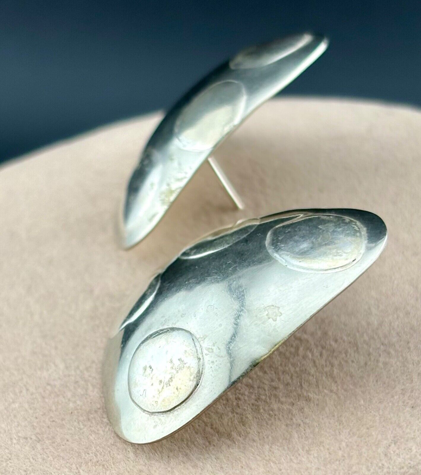 Jane Bohan Sterling Silver Earrings Modernist NK