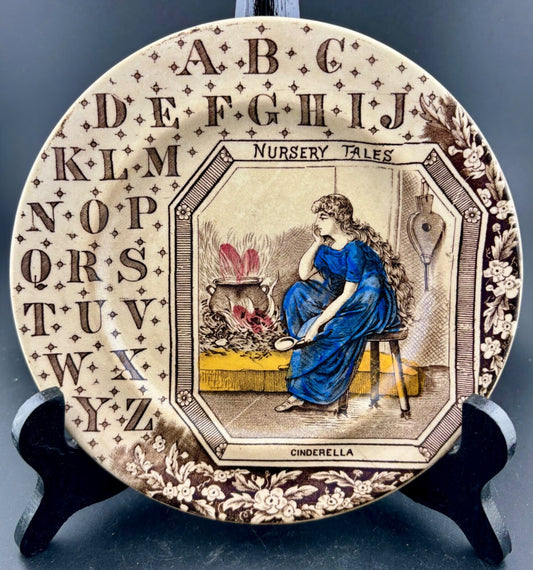 Cinderella Nursery Tales 7.25” Child's ABC Plate Tunstall England