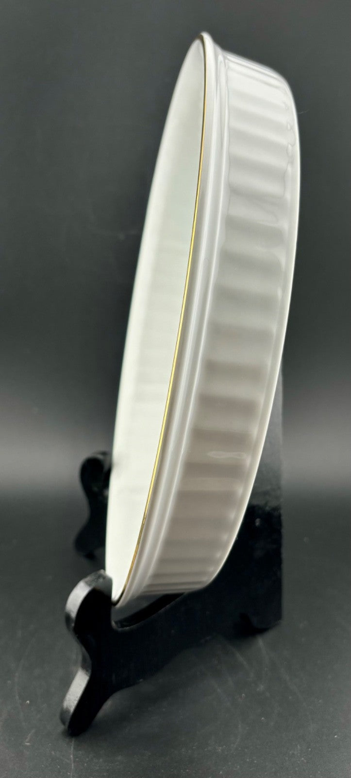Royal Worcester Evesham Gold Tart/Quiche Pan 9.5" New w/out Box