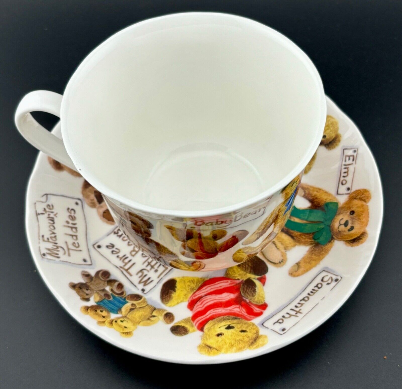 1997 My Favorite Teddies Roy Kirkham Oversized Tea Cup/Saucer