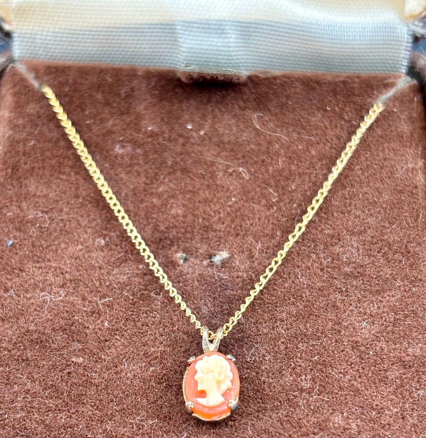 Vintage 12Kt Gold Filled Cameo Necklace NK