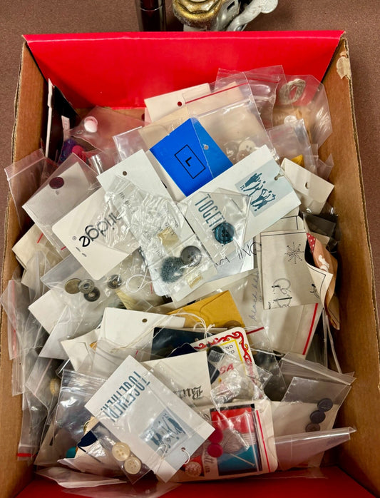 1 Pound of Miscellaneous Extra Buttons Saved from Clothing