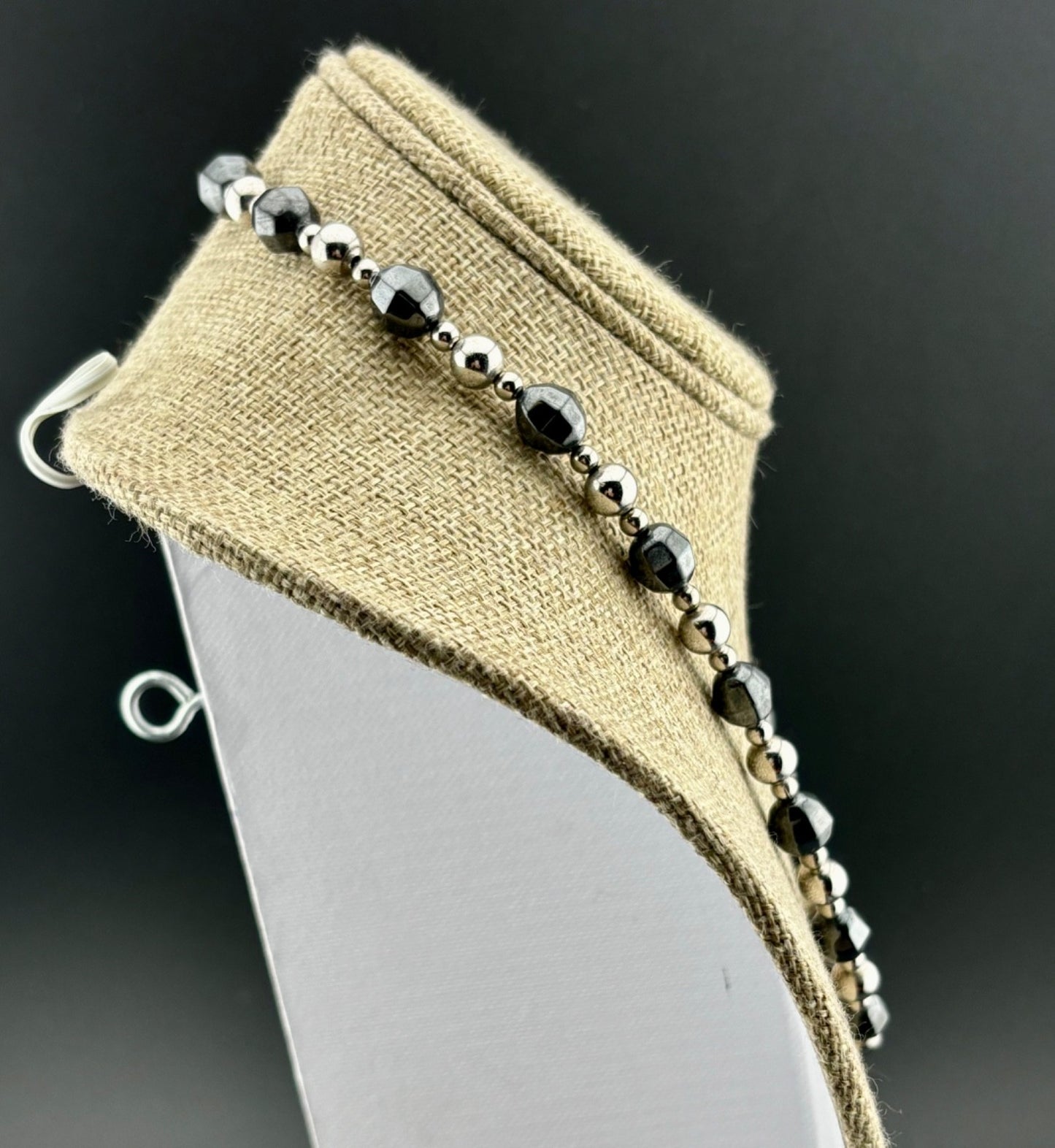 Vintage Sterling Silver Beaded Necklace 43 Grams 17"